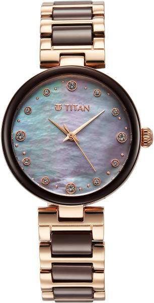 Titan Titan Ladies Purple Ceramics Analog Watch - For Women