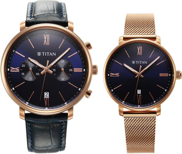 Titan Titan Modern Bandhan 6_9400794207WZ01P Titan Modern Bandhan 6 Analog Watch - For Couple