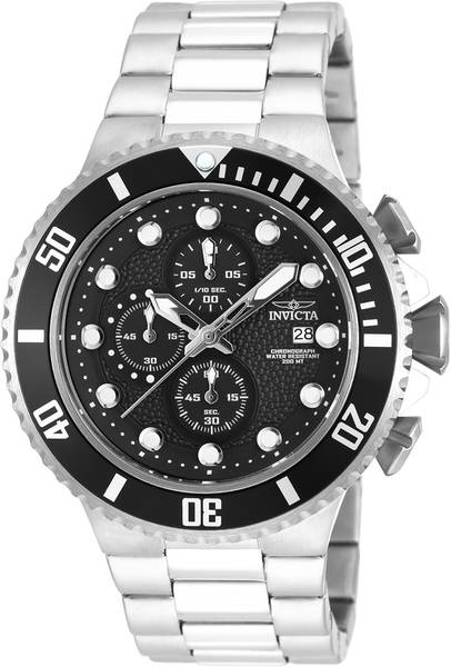 INVICTA 18906 Pro Diver Chronograph Quartz Black Dial Analog Watch - For Men