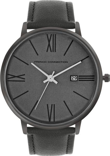 French connection black discount watch