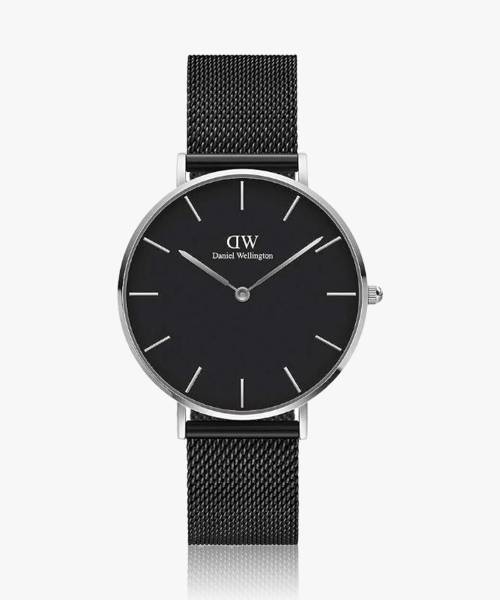 DANIEL WELLINGTON Daniel Wellington Petite Ashfield 36mm Petite Ashfield Black color Round - 36 mm diameter Analog Watch - For Men & Women
