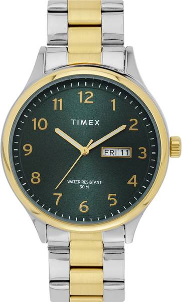 TIMEX TWEG18443 Green Round Dial Quartz Analog Watch - For Men