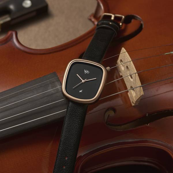 Fastrack Vyb Prodigy Black Dial Black Strap Analog Watch For