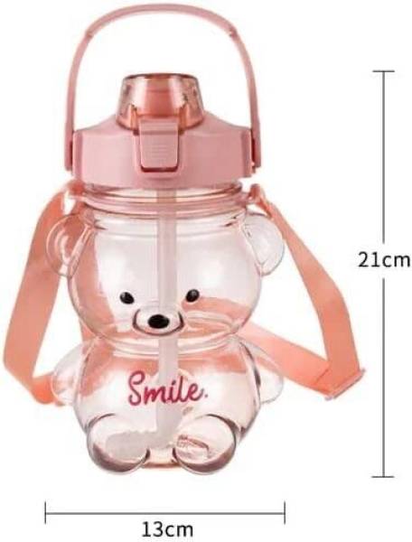 Virtuous 1 Liter Water Bottle with Straw & Strap for Kids 1000 ml Water Bottle