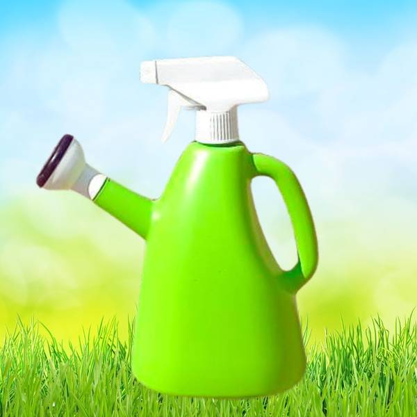 AVER VERA Dual Watering Can with Sprayer & Sprinkler for Home Gardeing 1 L Water Cane