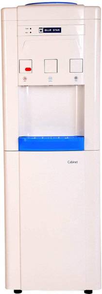 Blue Star Hot, Cold and Normal Water Dispenser with Non Cooling Storage Cabinet Bottled Water Dispenser