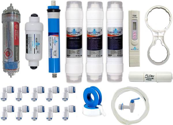 AquaDpure Complete RO Service Kit with Zinc Copper Alkaline Filter Cartridge Solid Filter Cartridge