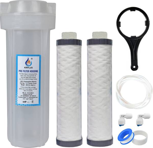 KRPLUS External Prefilter Kit with 2x MLT Filter Candles For Water