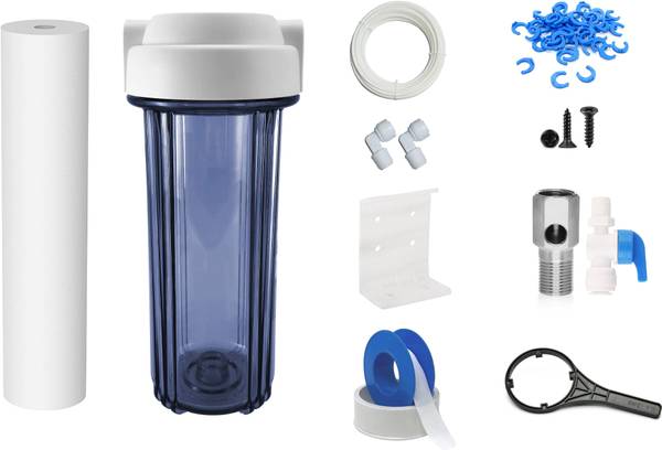 OceansDrop by Ocean Drop 10'' inch Heavy Duty Transparent Pre Filter Housing Filter with Spun Filter Media Filter Cartridge