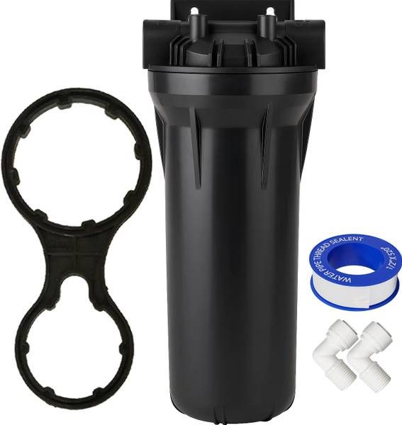 SHAPURE Pre-Filter Housing with Connectors, Spanner & Teflon Tape Compatible for 10-inch Solid Filter Cartridge