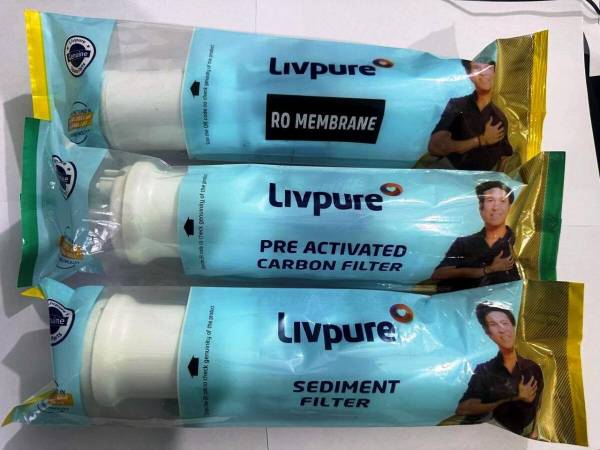 ShopsOwn Livpure Service kit Original MEMBRANE,CARBON, SEDIMENT FULL SERVICE KIT L1 Solid Filter Cartridge