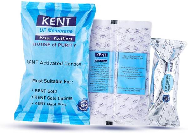 ShopsOwn Kent Original 1 UF Membrane, 1 Activated Carbon Pack, 1 Sediment Filter G9 Solid Filter Cartridge