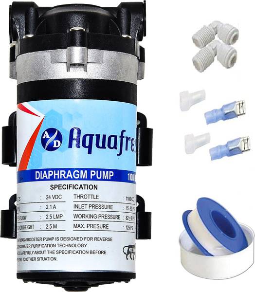 A.D. Aquafresh 100 GPD RO Booster Pump Solid Filter Cartridge