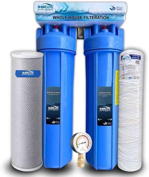 SLPA SMARTLIVE PUREAQUA by SMART LIVE PURE AQUA Jumbo Dual Filter for Overhead Water Tank: Iron Removal, Fine Particles & More Solid Filter Cartridge