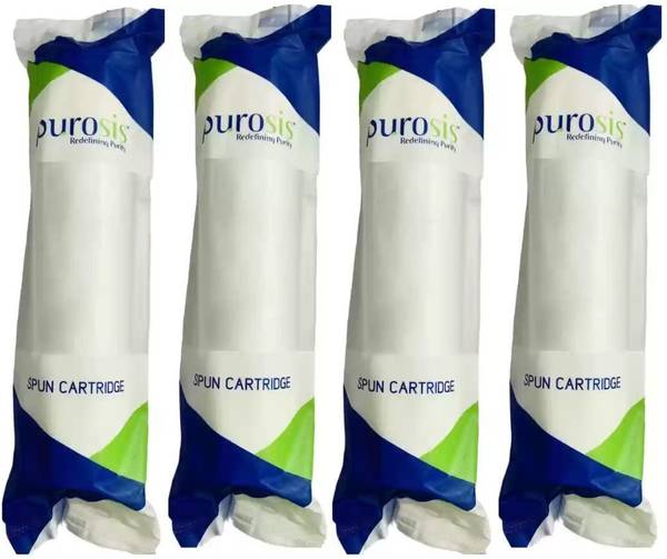 PURESS 4 pcs 10'' PP Spun Filter Candle For All Types Of Ro Water Purifier Solid Filter Cartridge