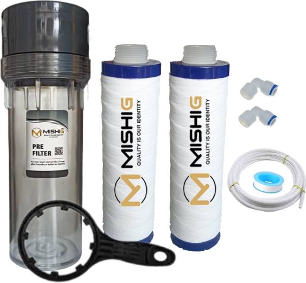 MISHIG Crystal Clear Transparent Pre Filter Housing Kit Wound Filter Cartridge
