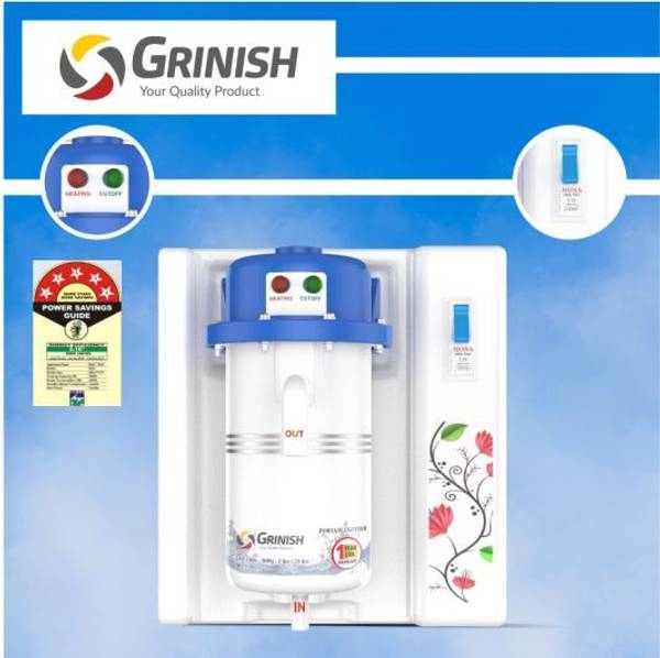 GRINISH 1 L Instant Water Geyser (1 L Instant Water Geyser,Instant Water Heater,Gijar Hot Water Electric, Blue)