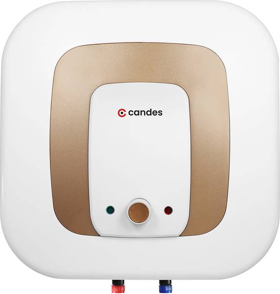 Candes 25 L Storage Water Geyser (Laguna Glassline, White Gold)