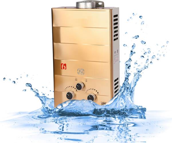 GIONEE 6 L Gas Water Geyser (Instant Zero pressure gas geyser, Gold)