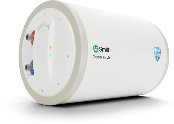 AO Smith HAS-X1-025-LHS 25 L Storage Water Geyser | 2kW | Horizontal | Designed for high rise buildings with 8 bar pressure rating | Longer life in ha...