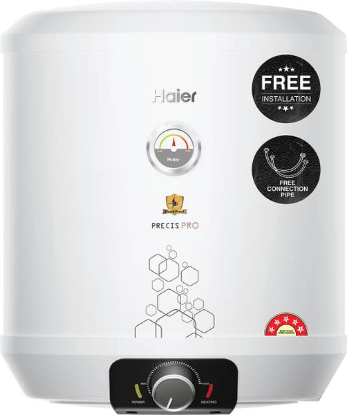 Haier 10 L Storage Water Geyser (ES10V-PV-1-(T), White)