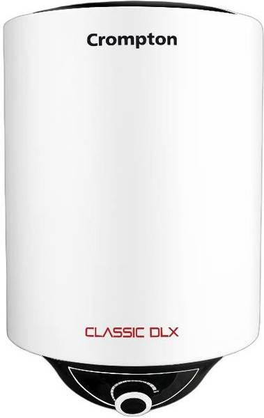 Crompton 10 L Storage Water Geyser (Classic DLX 10 Ltr Glasslined, White)
