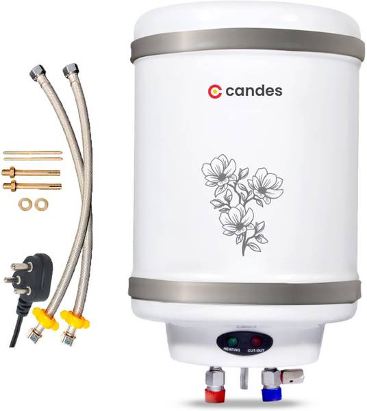 Candes 25 L Storage Water Geyser (Perfecto, White Grey)