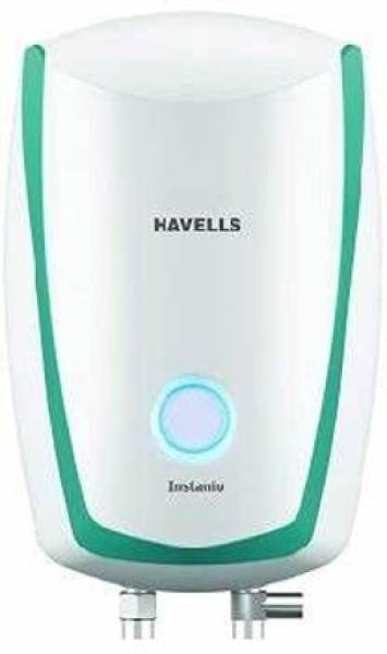 HAVELLS 3 L Instant Water Geyser (INSTANIO 3 L Instant Water Geyser (3KW Instant Water Heater Geysers, White Blue), WHITE BLUE)