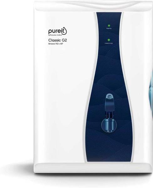 Pureit Classic G2 Mineral RO+MF 6 L RO + MF Water Purifier
