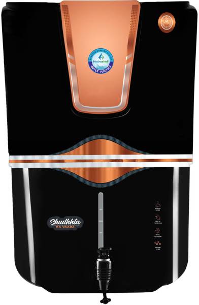 Hydroshell Copper RO Water Purifier with UV, UF and TDS Controller 12 L RO + UV + UF + Minerals + Copper Water Purifier
