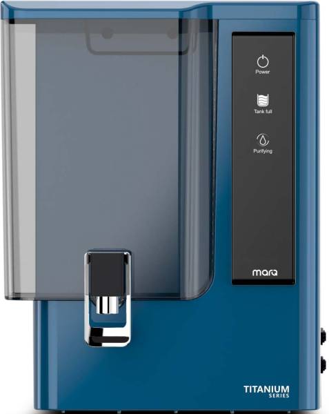 MarQ by Flipkart Titanium Special Blue India 1st BIS (IS 16240 :2023) CM/L8100159306 8 L RO + UV + UF + TDS + ALK + Copper Water Purifier
