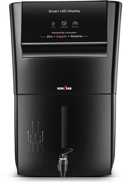 Kenstar Black Pureza. 8 L RO + UF + UV + Copper + Alkaline + Mineralizer Water Purifier