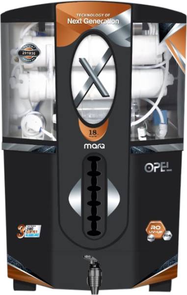MarQ by Flipkart Innopure Black Opel India 1st BIS (IS 16240 :2023) CM/L8100159306 18 L RO + UV + UF + TDS + ALK + Copper Water Purifier