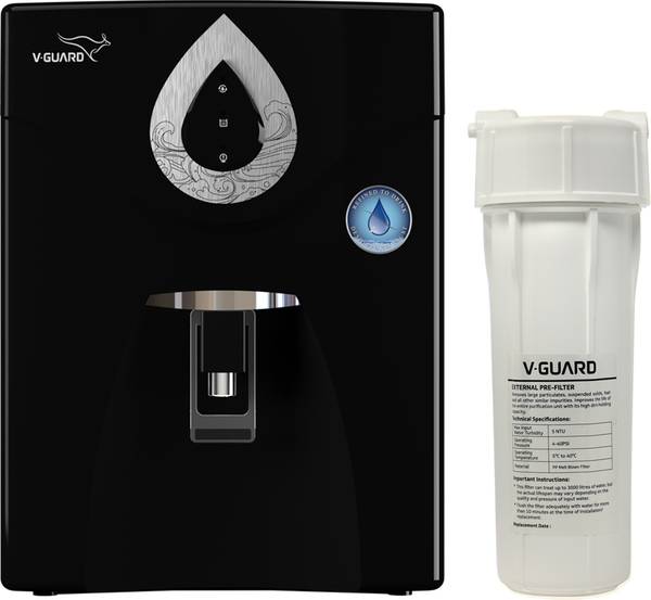 V-Guard Zenora RO+UF+MB 7 L RO + UF + MB Water Purifier  (Black)