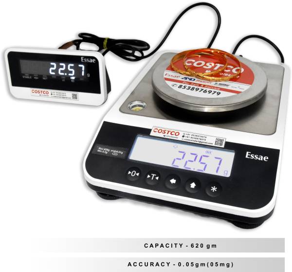 Essae Costco JX 6205 With Extra Display Cap : 620g Accu : 05mg Weighing Scale