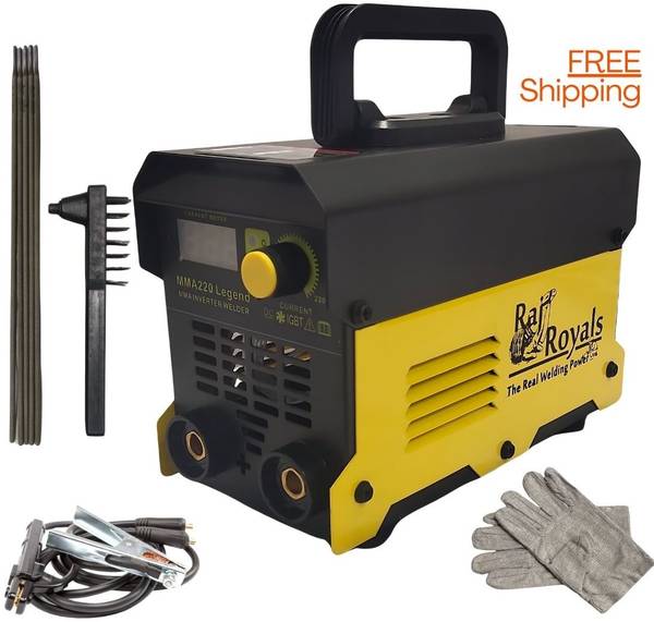 RAJROYALS 220A Advanced IGBT technology anti sticking single phase for M.S. and S.S. works Inverter Welding Machine