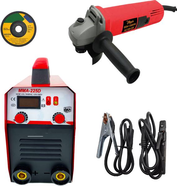 Hillgrove WMHG1214M2 225Amp Welding Machine With 100MM Wheel Diameter Angle Grinder Inverter Welding Machine