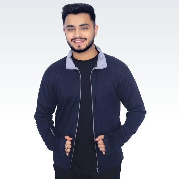 Caraba Solid Men Wind Cheater