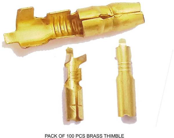 bse CB_MALE_FEMALE_0 BRASS THIMBLE Wire Connector