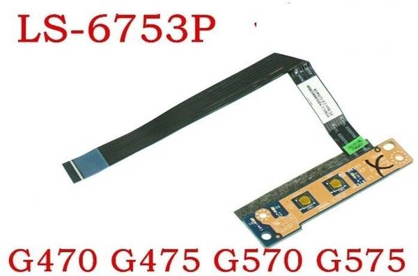 SDLAPPARTS Laptop On Off Power Switch for Lenovo G470 G475 G570 G575 Series Laptop on off power Switch Wire Connector