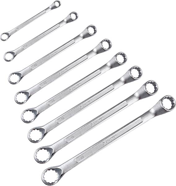 EASTMAN E-2007_KIT-07-80SD BI-Hexagonal Ring Spanner Shallow Offset CRV Double Sided Box End Wrench