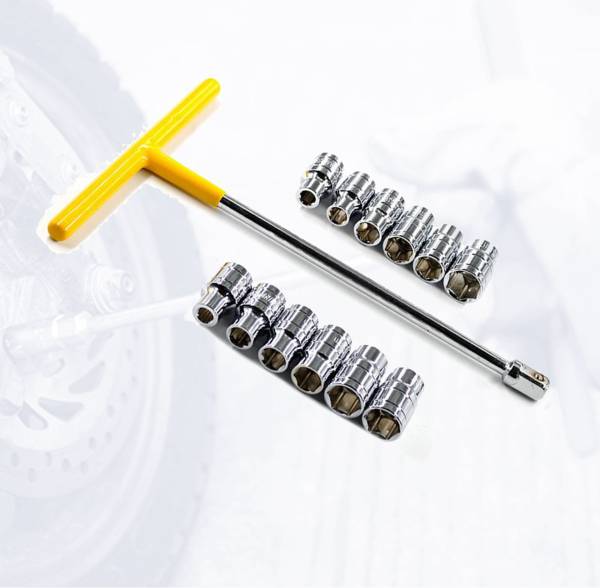 Hillgrove HGCM532M8 13Pcs Hex T-Handle Socket Spanner Wrench Set for Automobiles/Bike/Car HGCM532M8 13Pcs Hex T-Handle Socket Spanner Wrench Set for A...