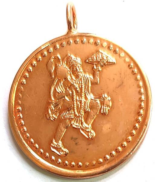 Hindu Heritage Haven Hanuman Chalisa Copper Pendant / Locket, Bajrang Bali Pendant / Locket Copper Yantra