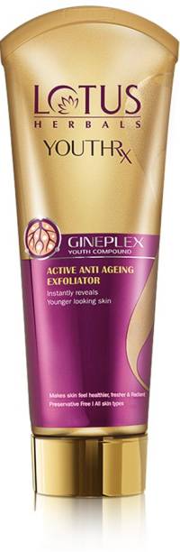 LOTUS HERBALS YouthRx Anti Ageing Exfoliator, Boosts radiance for smoother and firmer skin