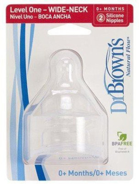 Wide Mouth Teat 9 Meses Transparent Dr.Browns Options/
