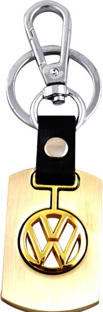 Homeproducts4u Volkswagen Golden Key Chain Key Chain