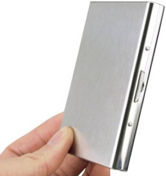 Empreus Stainless Steel Silver 6 Card Holder