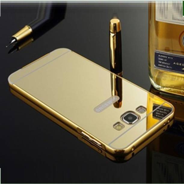 Krown Back Cover for Metal Bumper Plus Acrylic Mirror Back Cover For Samsung Galaxy J5