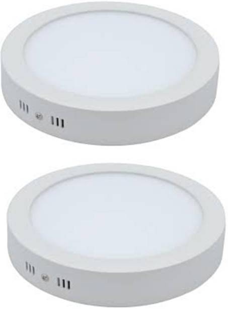 Blanco 12W Round LED surface Panel Pack of 2pc Recessed...