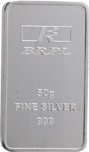 50 Grams Gold Coins Silver Online At Best Bangalore Refinery Brpl 50 Gram Silver Bar S 999 G